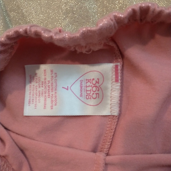 Girls Medium Leggings Pink Tan Blue - Picture 2 of 4